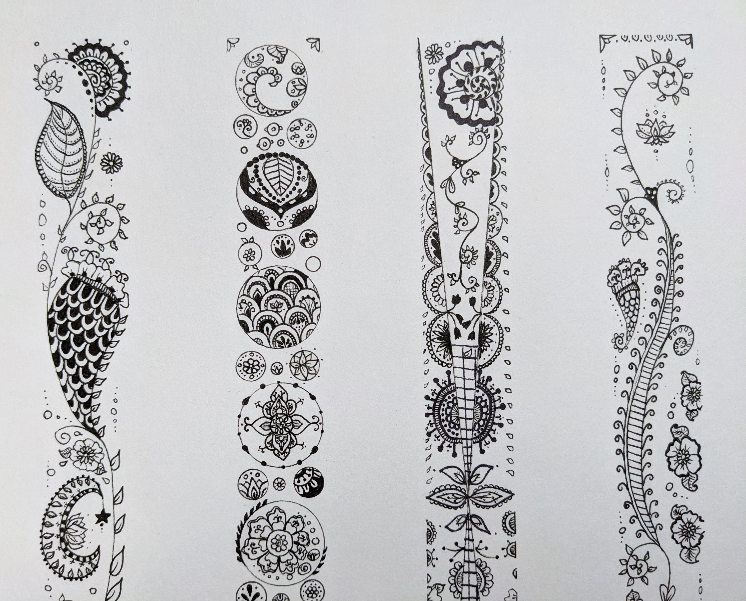 Intricate Pen Drawing With Secret Message - Etsy