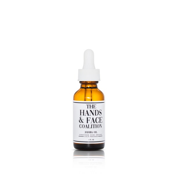 1 fl oz Golden Jojoba oil, Organic, Cold-pressed, unrefined. Pure. Amber UV protected glass bottle with glass dropper.