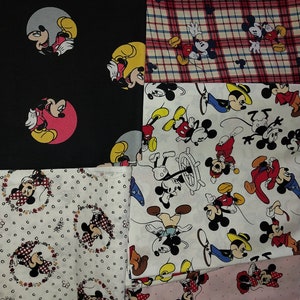 Minnie mouse Mickey mouse duck tales cotton fat quarter  by the half yard or yard