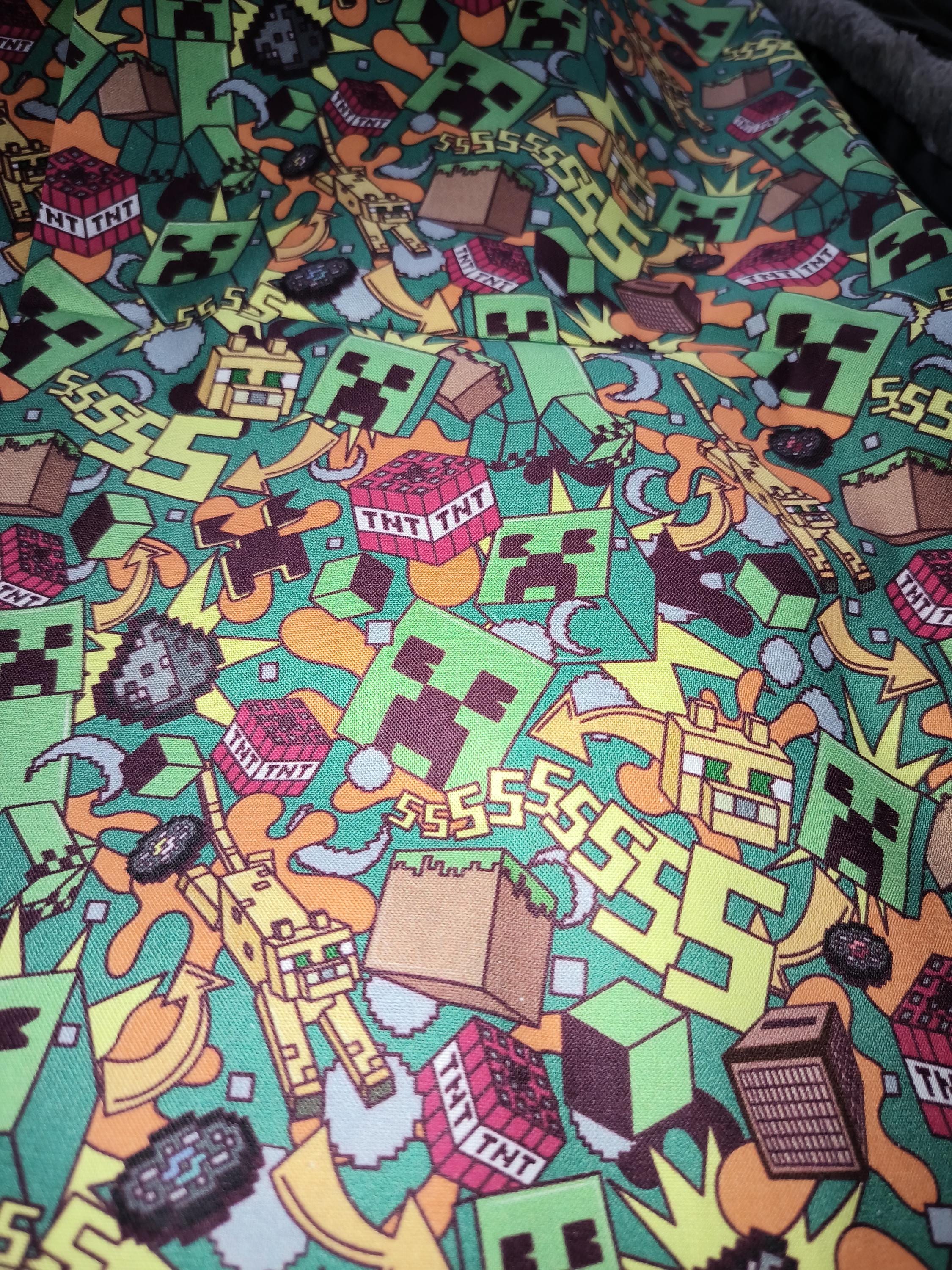 Minecraft Fabric Different Patterns and Sizes - Etsy