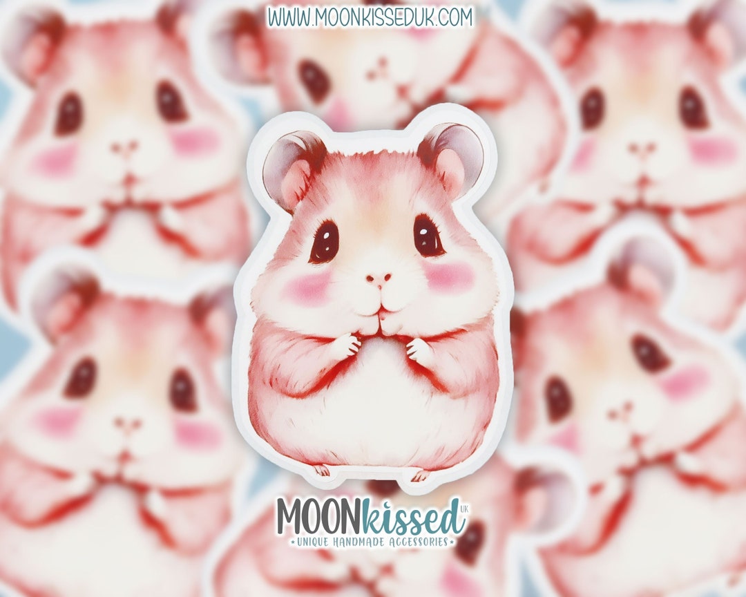 Cute Hamster Stickers Hamster Decal Chunky Hamster Laptop Etsy