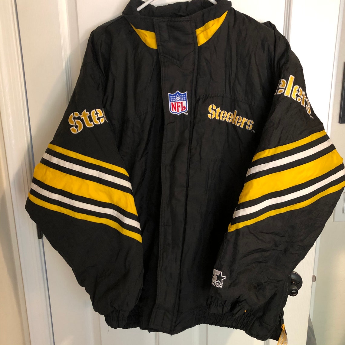 Vintage 90's Starter Pittsburgh Steelers Pro Line Jacket Etsy
