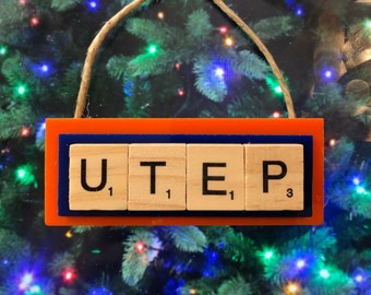 Utep Christmas Lights 2022 Utep Ornament | Etsy