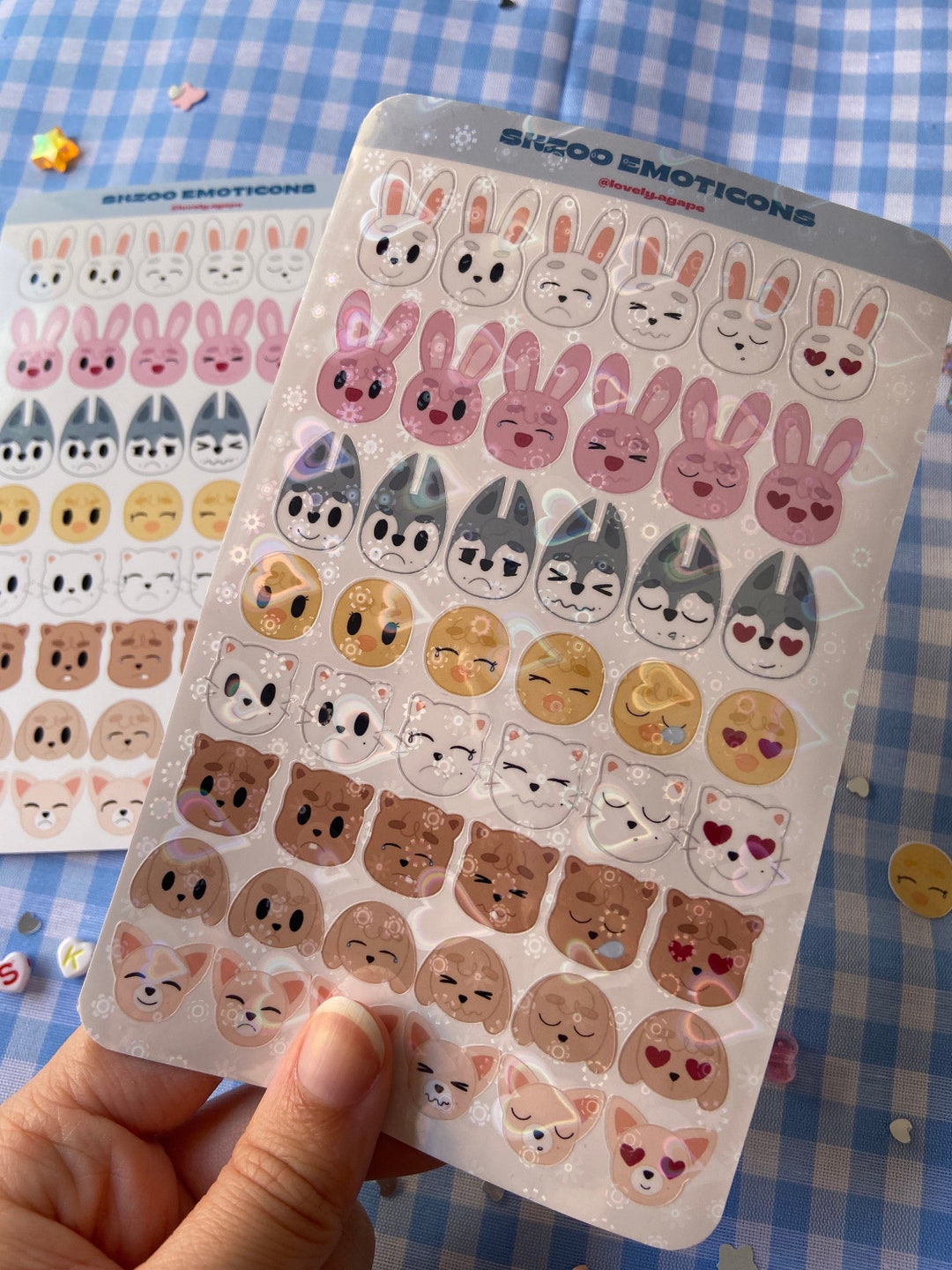 SKZOO Emojis Sticker Sheet SKZ - Etsy UK