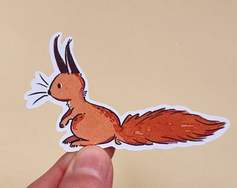 Sitting Squirrel Sticker | Envelope Sticker | Cute Die Cut Stickers | Cute Stickers | Illustrated Stickers | Animal Sticker | Vinyl Sticker