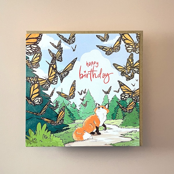 Fox Birthday Card | Greetings Card | Birthday Card | Children's Birthday Card | Cute Card | Fox Card | Happy Birthday Card