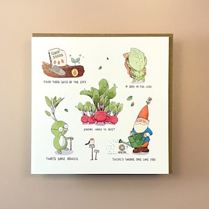 Tarjeta para el padre con juegos de palabras sobre jardinería / Juegos de palabras para papá / Tarjeta de feliz cumpleaños / Tarjeta de jardinería / Feliz cumpleaños / Tarjeta de juego de palabras / Día del padre / Tarjeta para papá