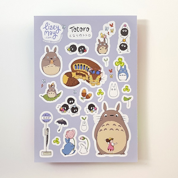 Totoro Sticker Sheet | Stickers | Ghibli Stickers | Journal Stickers | Kawaii stickers | Planner | Scrapbook | Bullet Journal