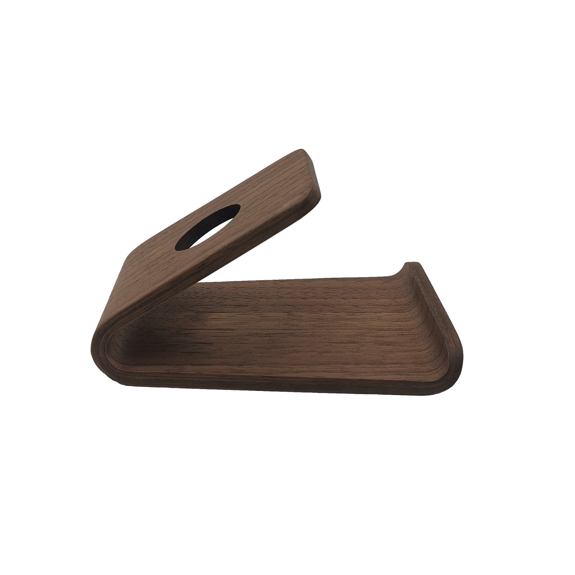 Walnut Wood Phone Stand Desk Wooden Iphone Holder Cellphone Etsy