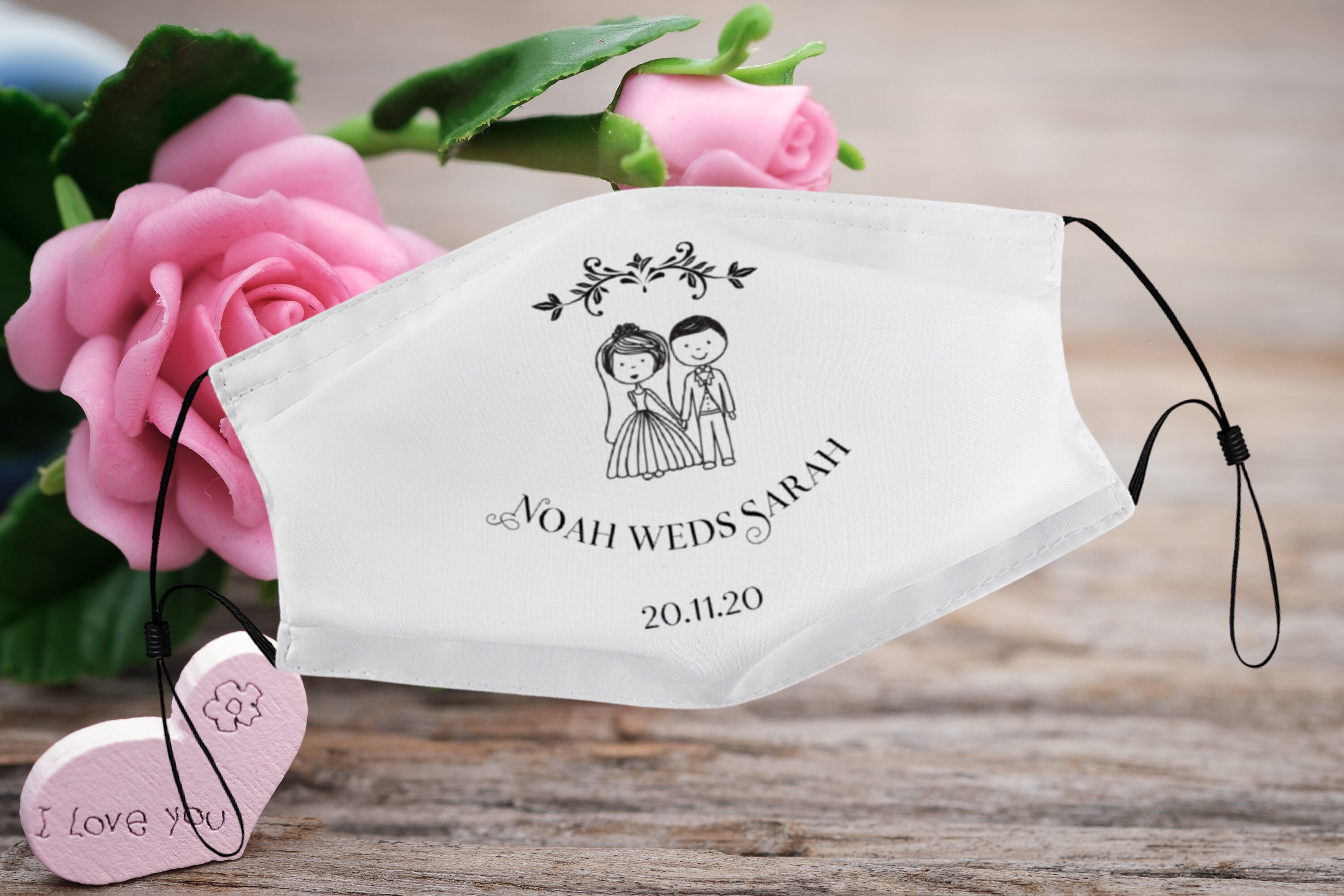 Wedding Mask for Guest Wedding Party Face mask Face mask Etsy