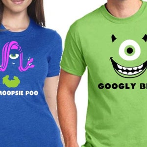 Monsters SVG Download Mike and Celia Couples Shirts cut with Sillhouette or Cricut Vinyl Cutter