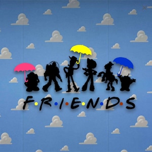 Toy Story Friends SVG Clipart Download cut with Sillhouette or Cricut Vinyl Cutter for Shirt Poster or Sign Banner