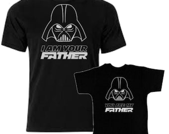 Father and Son SVG Star Wars Father's Day Download t-shirt design with Darth Vader for Cricut Vinyl Cutter Baby Shirt Cricut Sillhouette