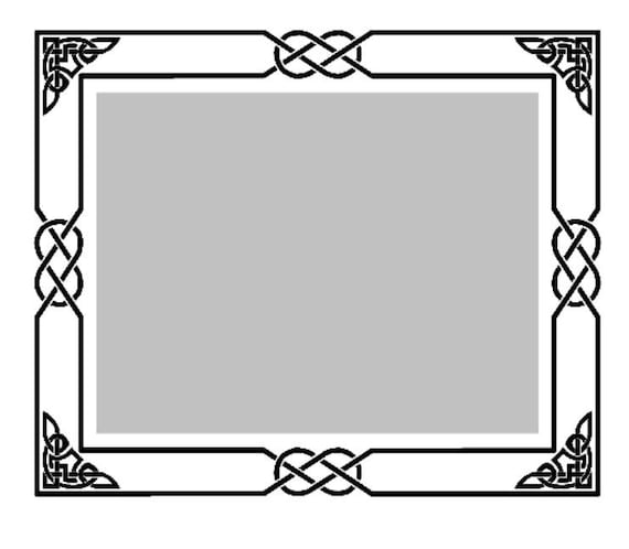 Celtic Frame SVG Download for DIY Cricut Sillohette or Other | Etsy