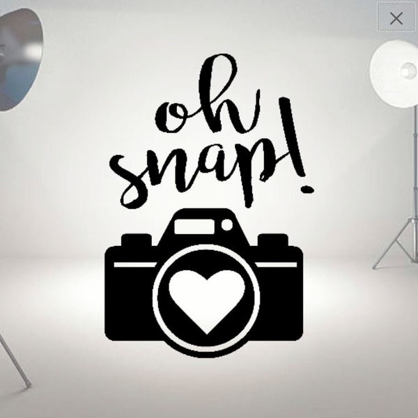 Oh Snap SVG Camera Photography Download Clip Art for Cricut Vinyl Cutter Baby Child My Mom Cricut Sillhouette and other Vinyl Cutters