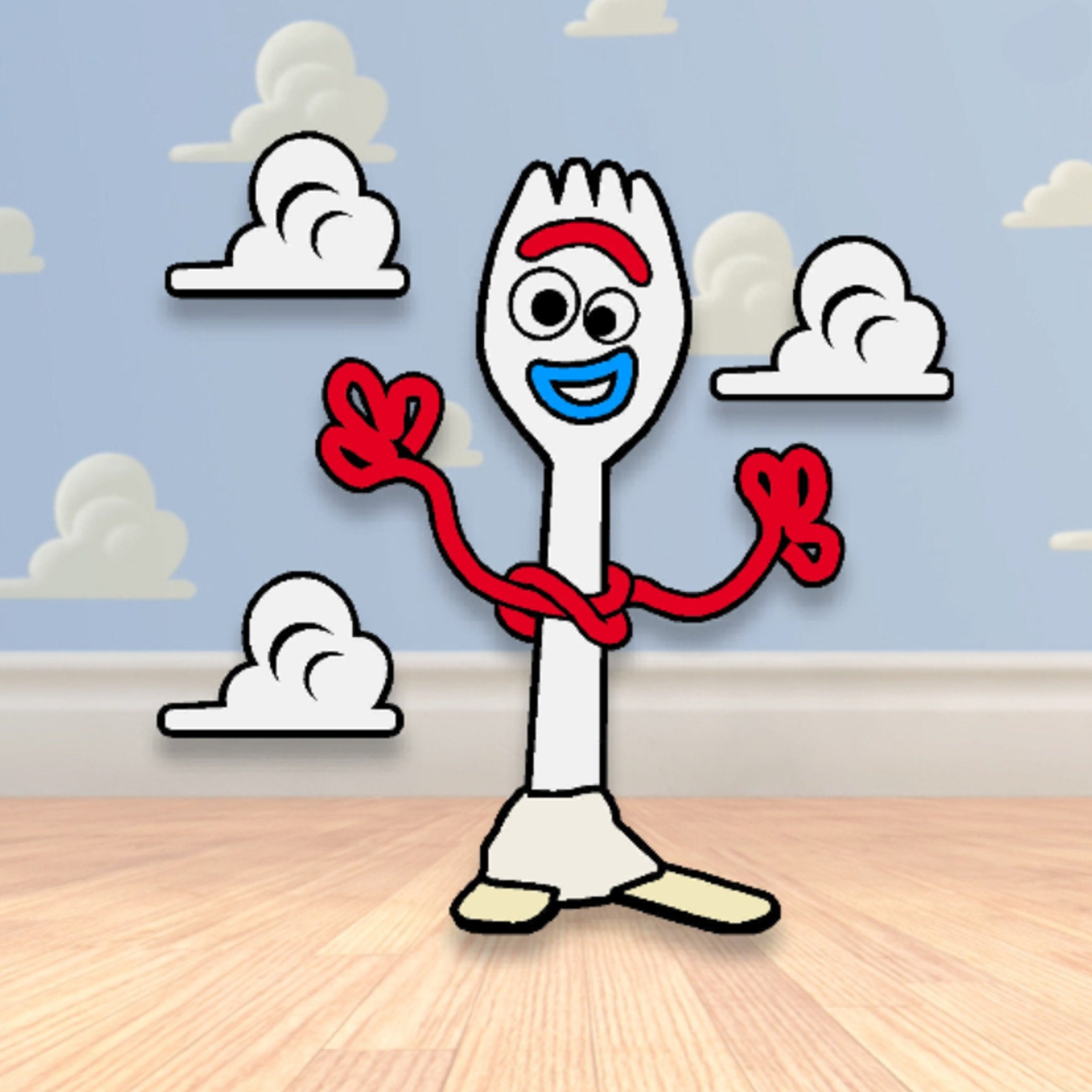 Forky SVG Toy Story Clipart Download for White or Dark Shirts | Etsy