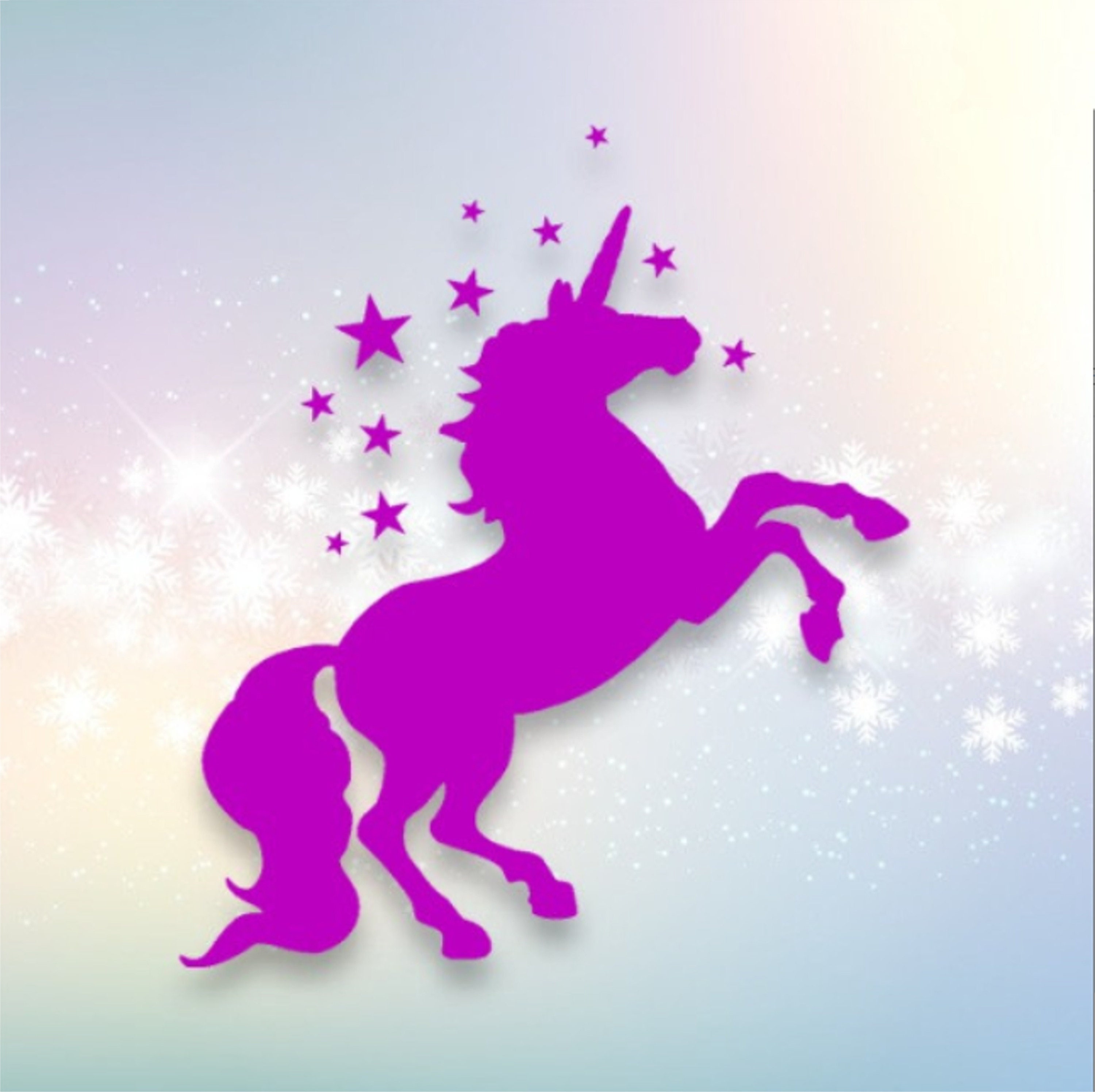 Unicorn SVG Magical With Stars Download Clipart Cut With - Etsy Australia