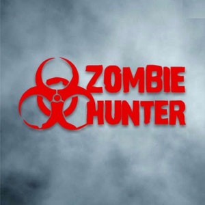 Zombie Hunter SVG Auto Fenster Aufkleber Clipart Download geschnitten mit Sillhouette oder Cricut Vinyl Cutter