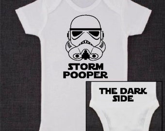 Storm Pooper Trooper SVG Bebé Starwars Onesie Descargable para Cricut u otras máquinas de corte de vinilo