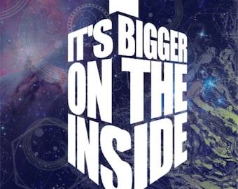 Tardis SVG Dr Who Bigger On The Inside clipart Download cut with Sillhouette or Cricut Vinyl Cutter Car Decal