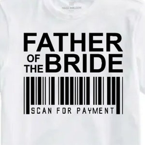 Padre della sposa SVG Scarica il design della t-shirt per Cricut Vinyl Cutter Baby Shirt Cricut Silhouette Father