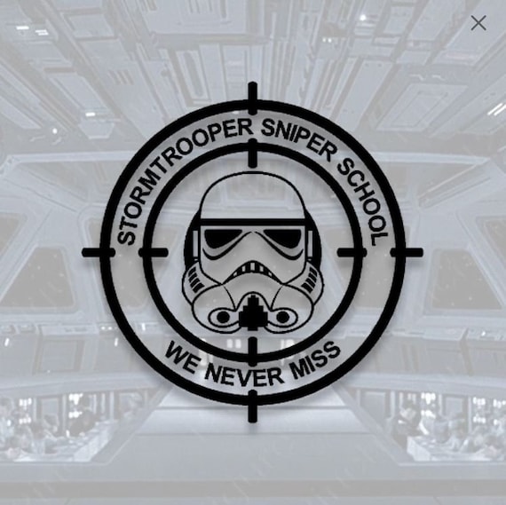 Star Wars Trooper SVG Sniper School Download Clip Art for Cricut Sillhouette and other Vinyl Cutters