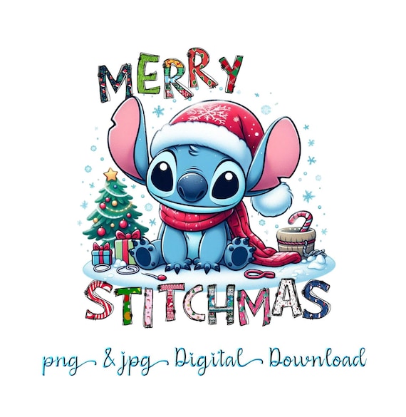 スティッチ png メリークリスマス スティッチマス 印刷可能なデジタル