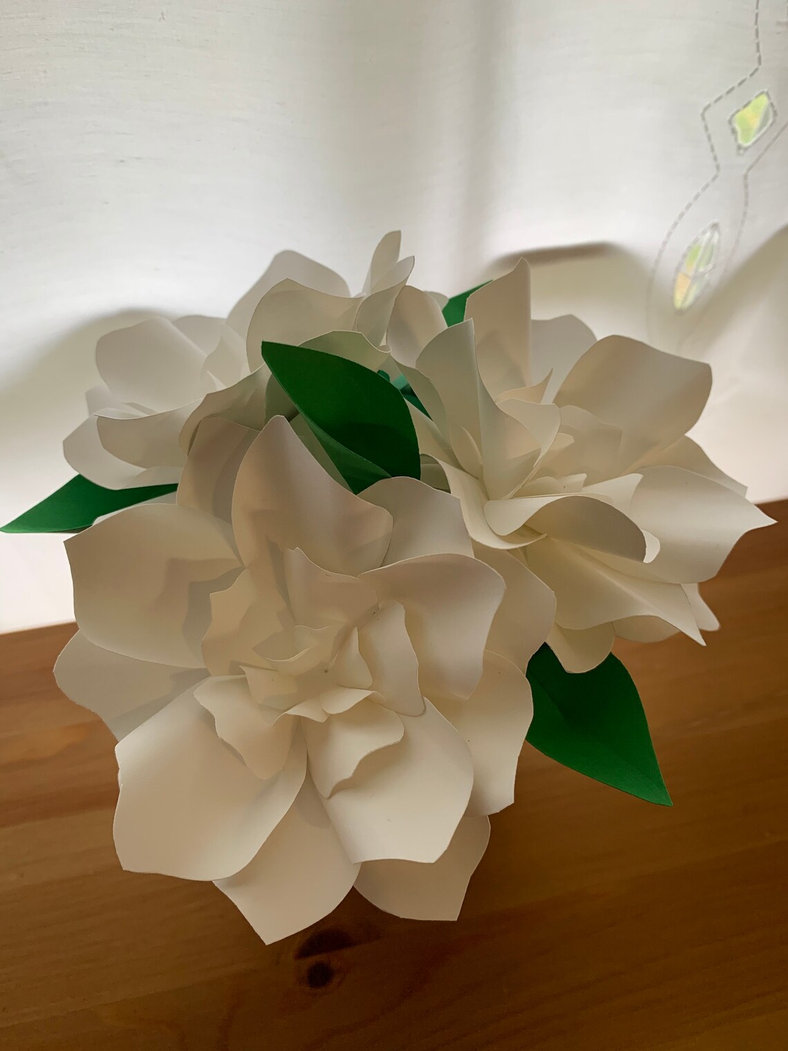 Paper flower gardenias paper flower bouquet gardenias in Etsy