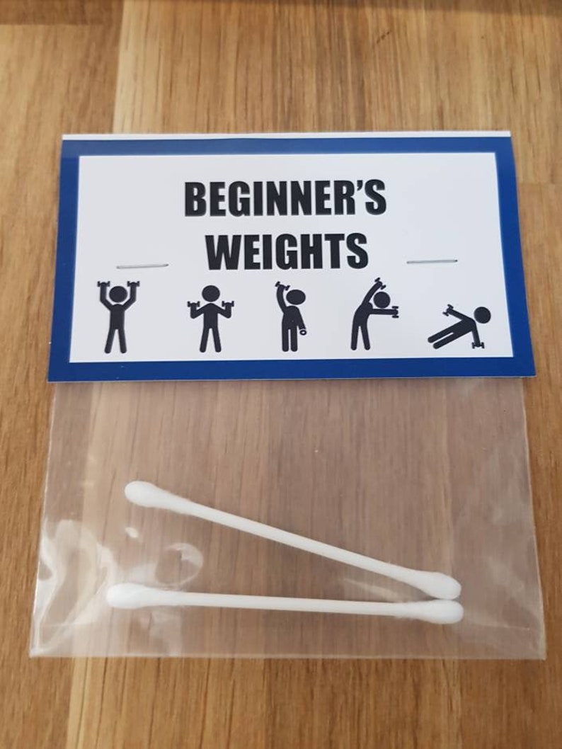 Funny Novelty Beginner's Weights Joke Gag Gift Etsy