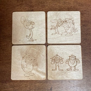 Ren und Stimpy Untersetzer Set