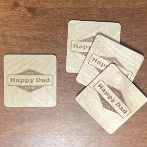 Happy Dad Untersetzer Set