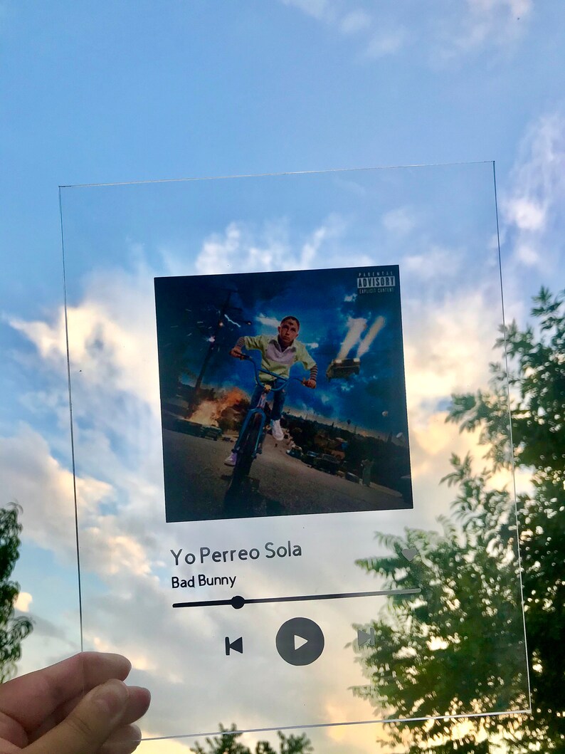 Spotify Glass Custom Spotify Acrylic Music Poster Glass Etsy