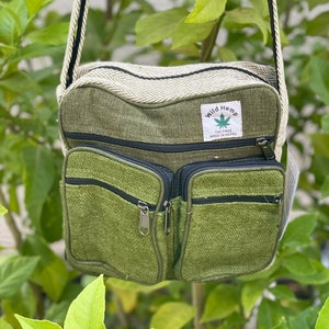 Unique Unisex Shoulder Cross Body Ipad Laptop Travel Bag | 100% Hemp | Fair Trade + Handmade| Comfy Fit | ADJUSTABLE Strap | Boho/Hippie Bag