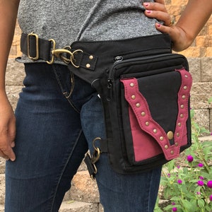 Maroon Green Black FANNY PACK Hip Pack Crossbody Bag Shoulder Bag Cute Mini Purse Bum Bag multi purpose west pack Hiking Running Belt Sports