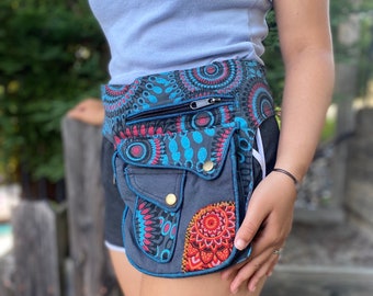 FANNYPACK Hip Bag Hüfttasche Niedliche Fannypacks für Frauen Reisen Herren Fannypack Taille Gürtel Kinder kleine Umhängetasche Hippie Bag Boho Sling Bag