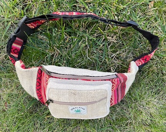 Bauchtasche aus Himalaya Hanf: Vegane Fair Trade Gürteltasche