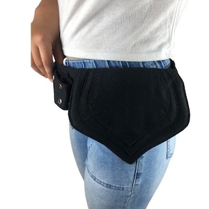 Multi-Purpose Lotus Design Unisex Fanny Pack Hip Waist Pack Side Pouches 100% Cotton for Hiking Biking Jogging Adventures
