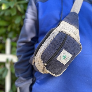 Himalayan Hemp Fanny Pack Waist Pack Hip Pack Bum Bag Unisex Vegan Fair Trade Handmade in Nepal Hippie Bag Boho Purse | HANDMADE WITH LOVE!