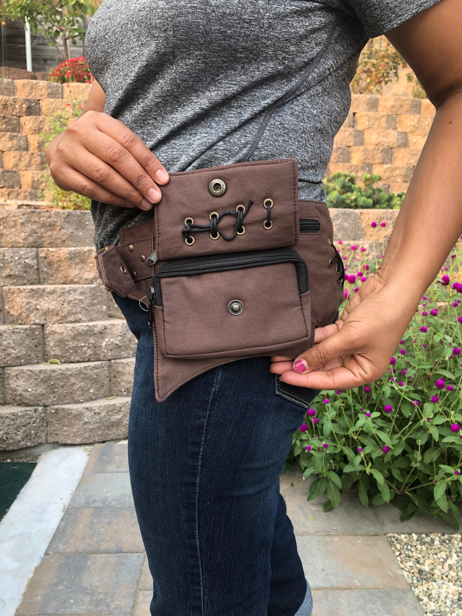 5pocket Unisex Fanny Pack Multi Purpose West Pack Cute Fanny Etsy