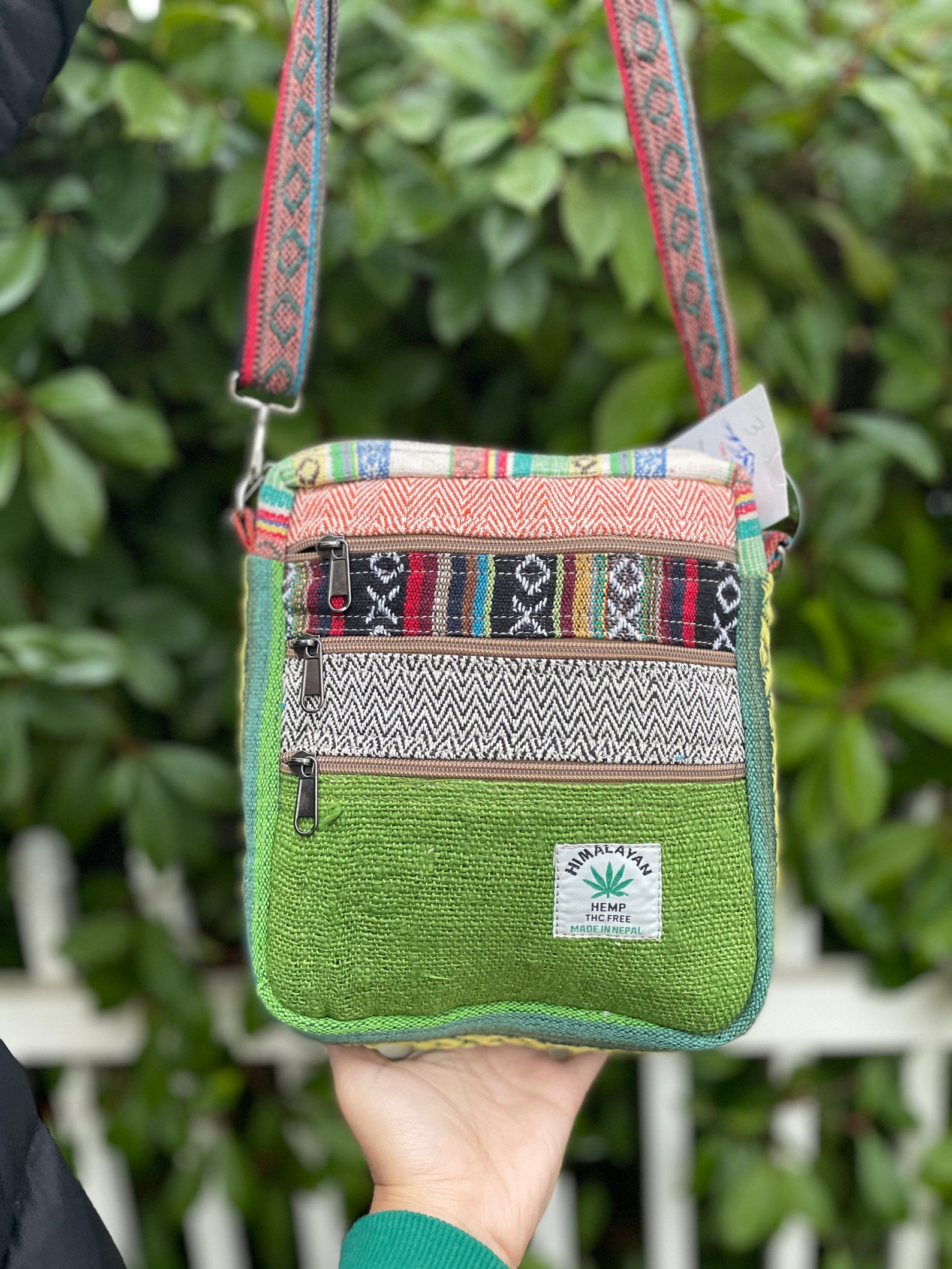 Himalayan Hemp Mini Bag 5 Pocket Passport Bag PP Bag Travel Etsy