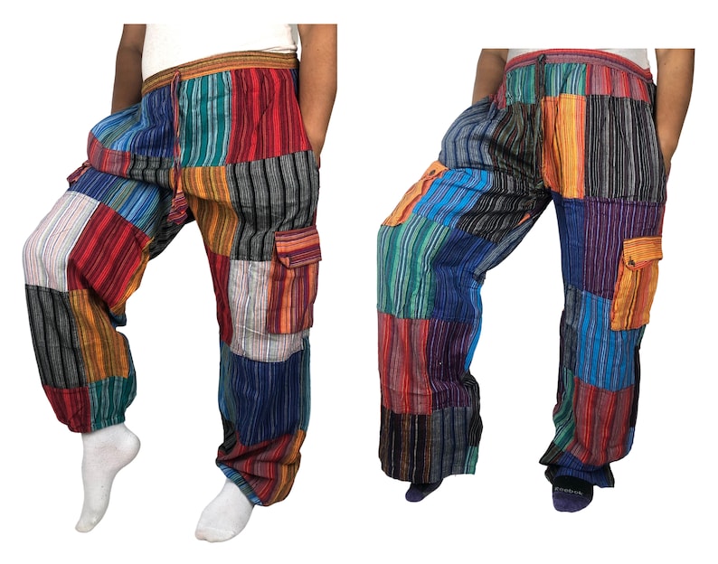 Barkham Patchwork Pants main image 1