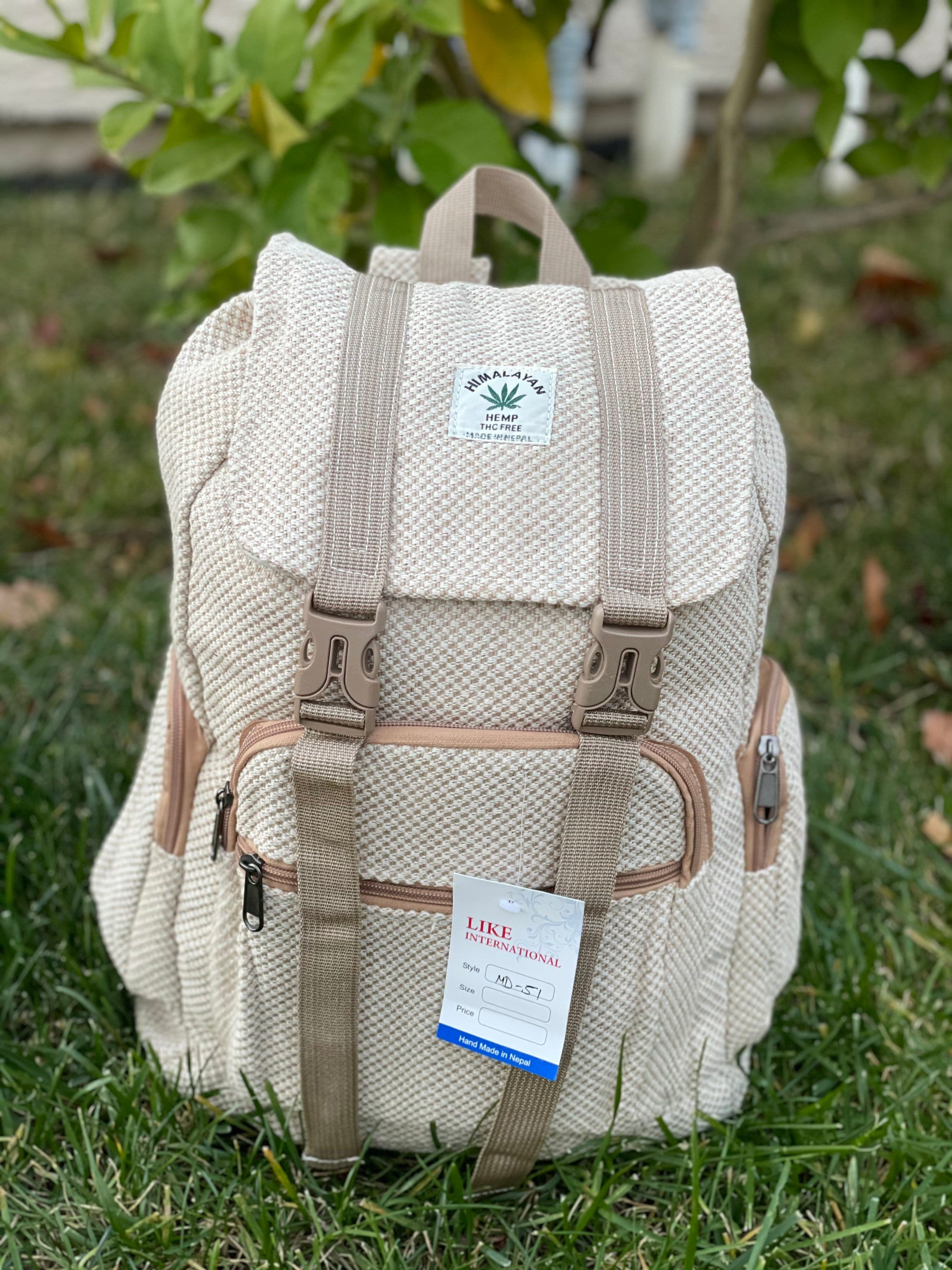 Aesthetic Colored Satchel Rucksack Hemp Backpack Nepal Etsy