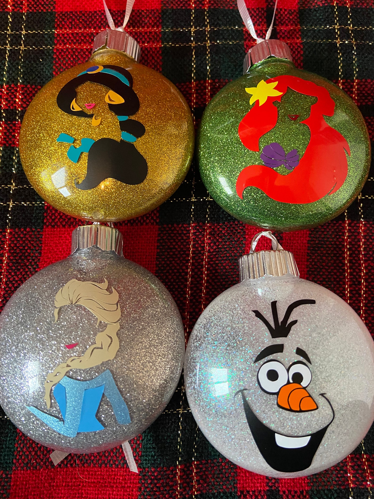 Disney Princess & Character Inspired Christmas Tree Ornaments Etsy Canada