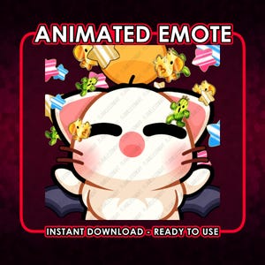 Moogle Confetti FFXIV / Gesto animado / Twitch Discord Youtube Kick