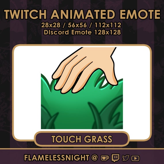 Touch Grass Animated Twitch Emote Go Touch Grass for 