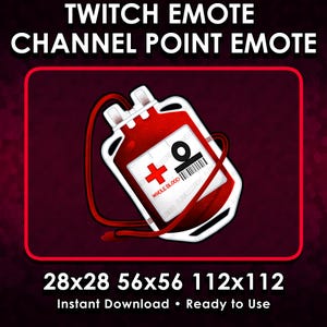Blood Bag | Twitch Emote & Channel Point Icon