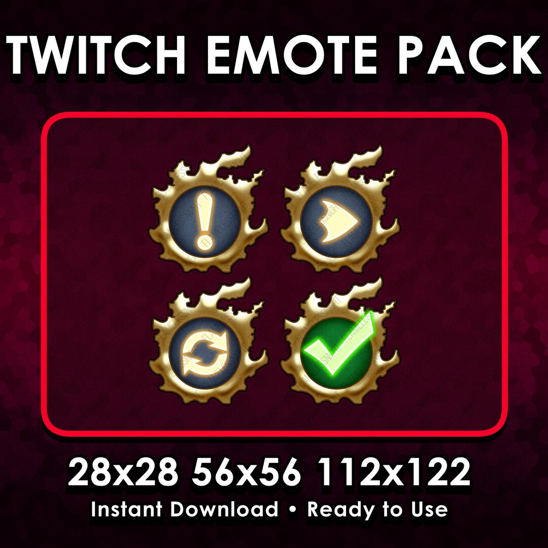 Main Quest Icons 4 Twitch Emote Pack - Etsy