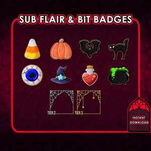Halloween Cookies | Sub Flair Bit Role & Loyalty Badge | Twitch Discord Youtube Kick