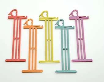 Set of 5 Large Yarn Bobbins 5.5" size