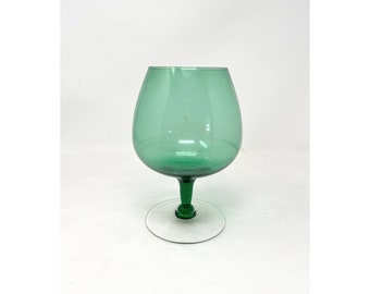 Green Empoli glass vase
